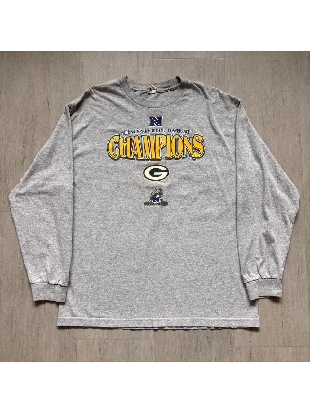AAA Green Bay Packers NFC Champions 2010 Long Sleeve T-Shirt XL